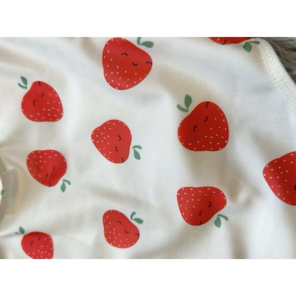 H&M Baby Girl Strawberry Pattern One Piece‎ Swim Suit Size 9-12month - Picture 3 of 3